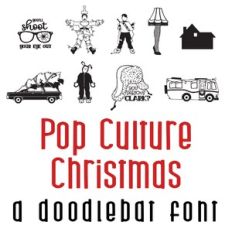 Pop Culture Christmas Doodlebat Font