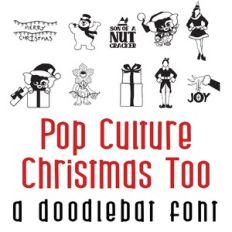 Pop Culture Christmas Too Doodlebat Font