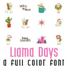Llama-Days Full Color Font