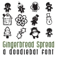 Gingerbread Spread Doodlebat Font