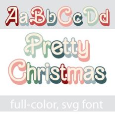 Pretty Christmas Color Font