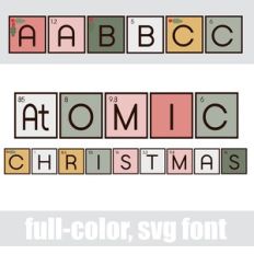 Atomic Christmas Color Font