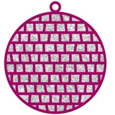 Disco Glitter Ball Ornament