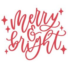 Merrry and Bright Handlettered