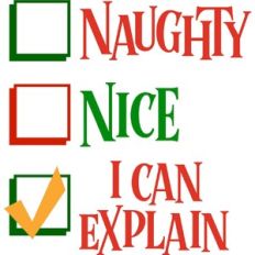 Naughty or Nice? I can explain
