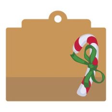 Candy Cane Gift Tag