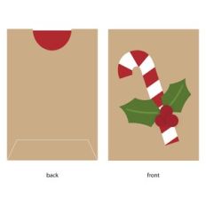 Candy Cane Gift Card Holder
