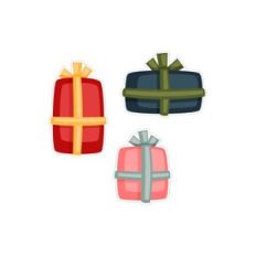 Christmas presents stickers