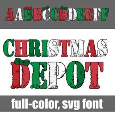 Christmas Depot Color Font