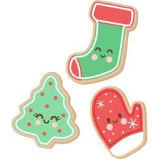 cute christmas cookie set
