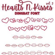Hearts N Kisses Vol 2 Dingbat Font