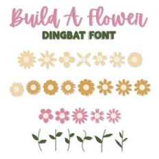 Build A Flower Dingbat Font