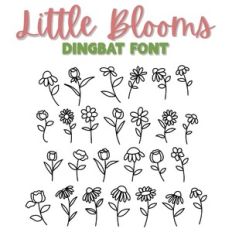 Little Blooms Dingbat Font