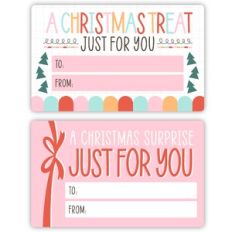 Simple Modern Christmas Tags