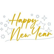Happy New Year with Stars