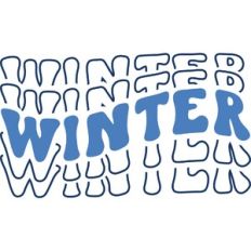 Winter Retro Words