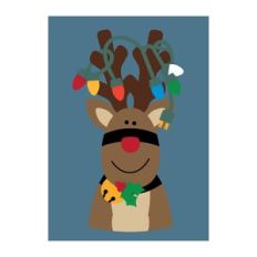 5x7 Rudolph Card