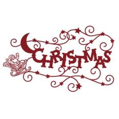 Christmas sky with Santa