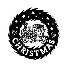 Christmas train with Santa