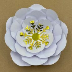Giant Christmas Flower 10 – Layered Paper Template