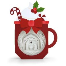 Mug Lighted Shadowbox Decor Nativity