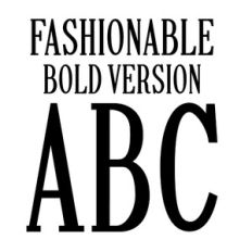 BFC Fashionable Bold Tall Condensed Stylish Fashion Serif Font