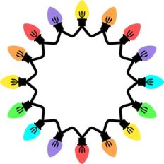 christmas circle lights