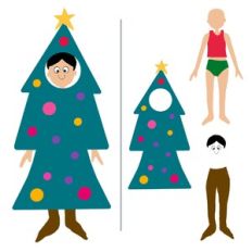 Build A Christmas Tree Elf Dress Up Doll Activity Set