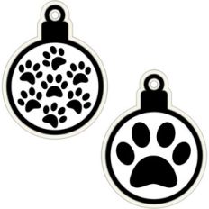 christmas ornaments paws