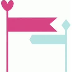 heart flag set