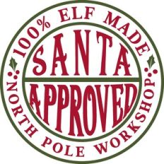 Santa Approved Label