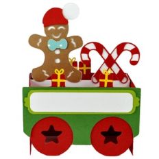 Gingerbread Christmas Train Car Card-in-a-Box