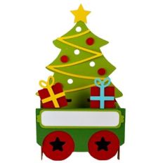 Christmas Tree Train Car Card-in-a-Box