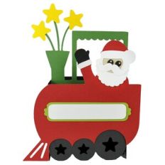 All Aboard Christmas Train Locomotive Card-in-a-Box