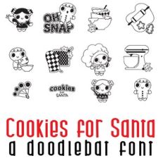 Cookies for Santa Doodlebat Font