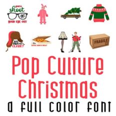 Pop Culture Christmas Full Color Font