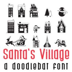 Santa's Village Doodlebat Font