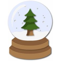 Evergreen snowglobe