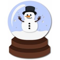 snowman snowglobe