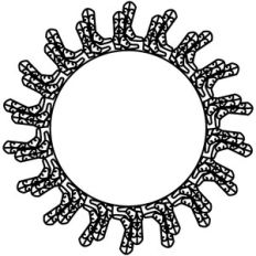 Cowboy Boots Circle Frame Border