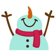 Snowman Looking Up