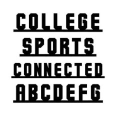 BFC College Sports Connected Sporty Connected Football Font