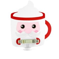 Money Holder Santa Mug
