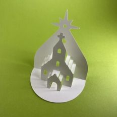 ALPINE CHURCH # 1 POPUP DECORATION