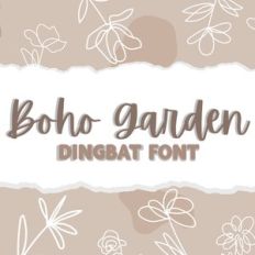 Boho Garden Dingbat Font