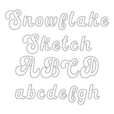 BFC Snowflake Sketch Sans Bold Cursive Sketch Pen Block Font