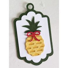 pineapple gift tag