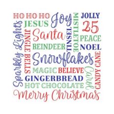 christmas subway art | merry christmas