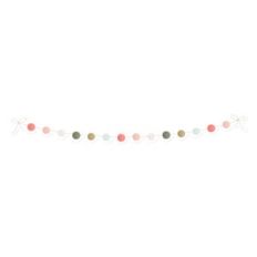 fj happy christmas pom pom bunting