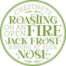 Chestnuts roasting on an open fire